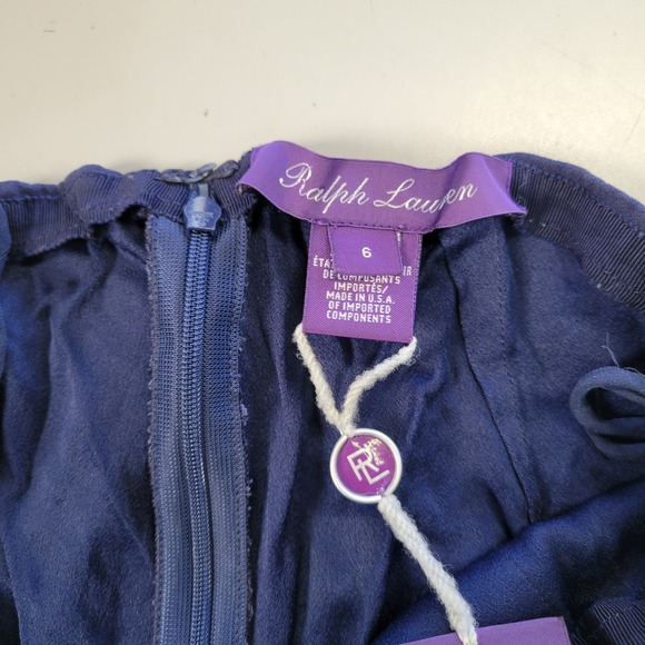 Ralph Lauren Purple Label Navy Blue Wide Leg Sailor Button Palazzo Pants Size 6 - Picture 12 of 14